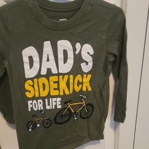 Carter's Olive 'Dad's Sidekick For Life' Long Sleeve Tee